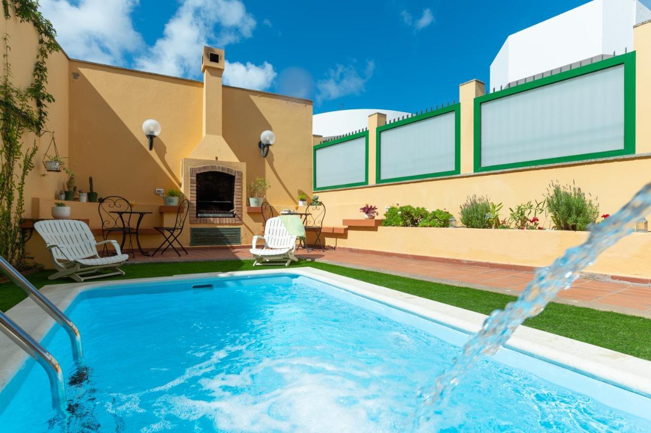 The Yellow House - Solarium - Climatized Pool Galdar Luaran gambar