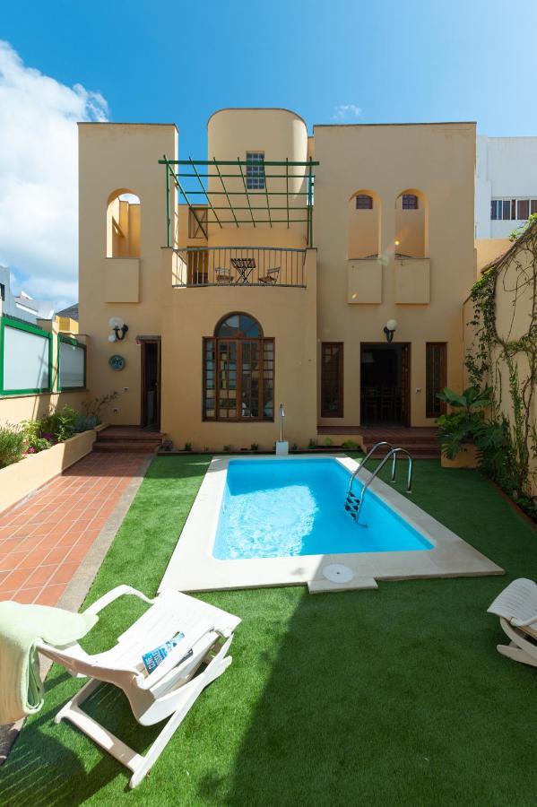 The Yellow House - Solarium - Climatized Pool Galdar Luaran gambar